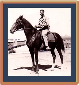 Unknown soldier on horse