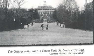 The Cottage restaurant in Forest Park St. Louis, c. 1895