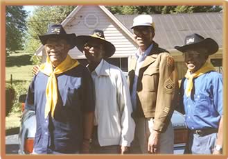 Troopers Linwood Greene, Jr., Uell Flagg, Louis Garrett and Lorenzo Denson